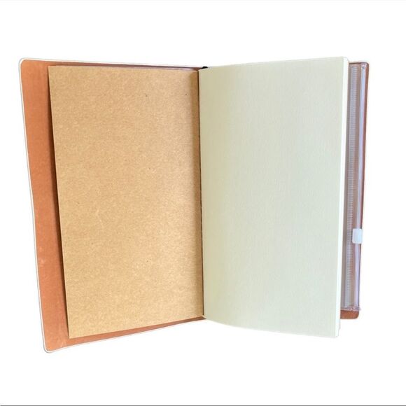 Butterfly Florals Sun & Quote Purple Faux Leather Reusable Travelers Notebook - Picture 8 of 9